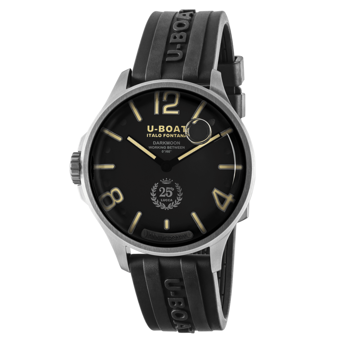 U-Boat Darkmoon 25° Black SS horloge 2027