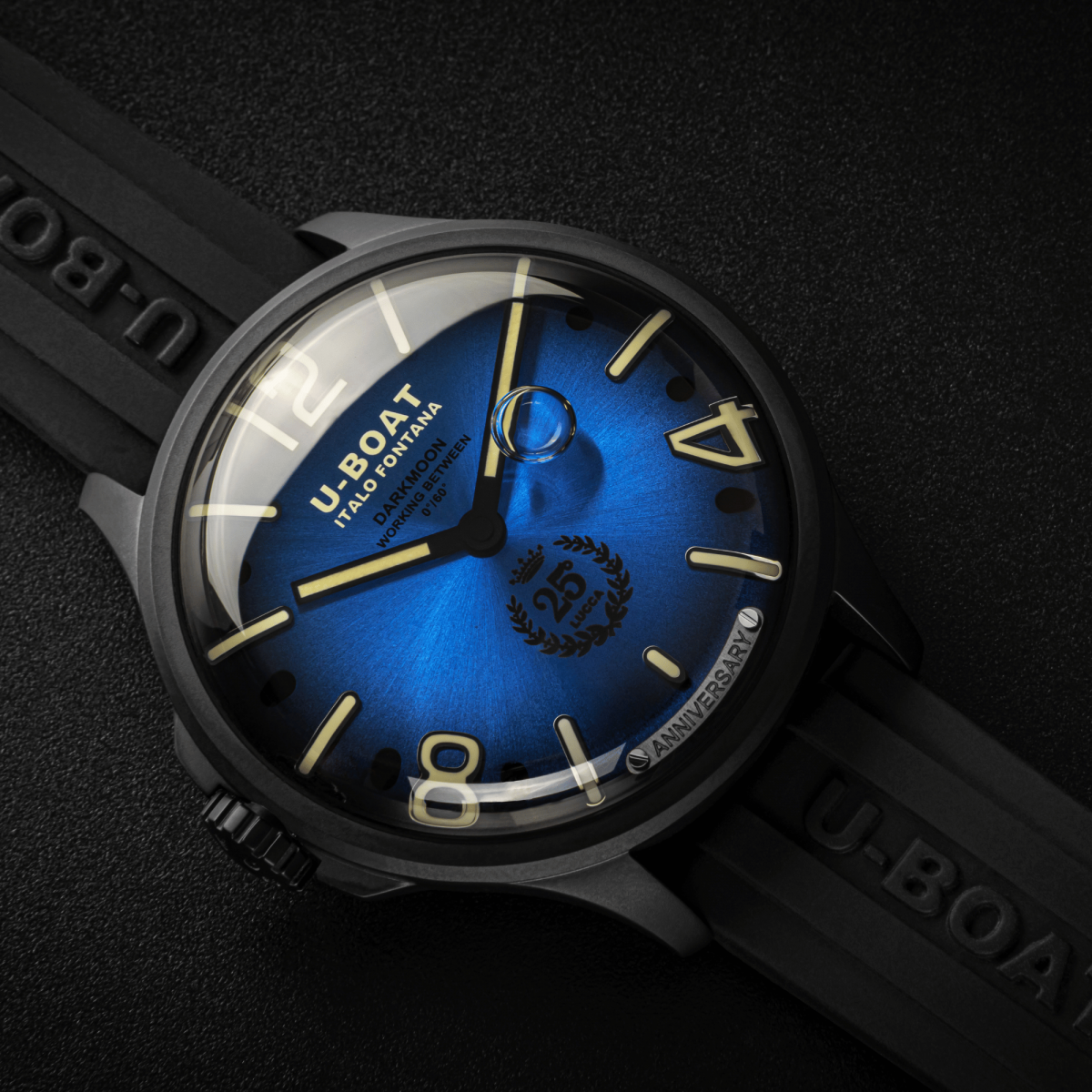 U-Boat Darkmoon 25° Blue Soleil PVD horloge 2028