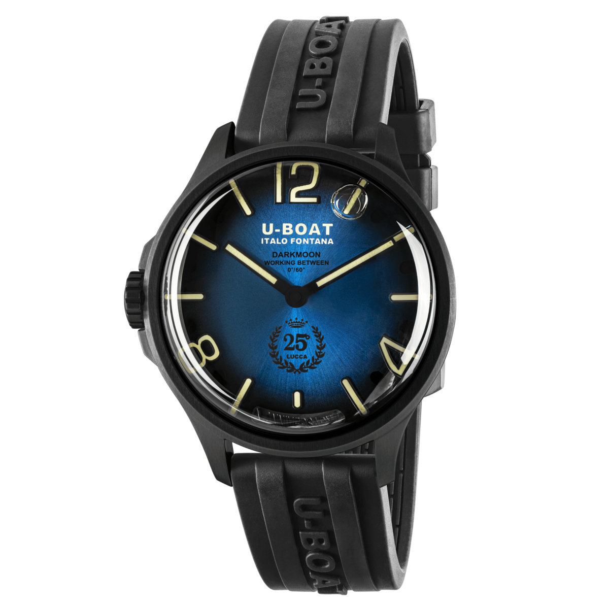 U-Boat Darkmoon 25° Blue Soleil PVD horloge 2028