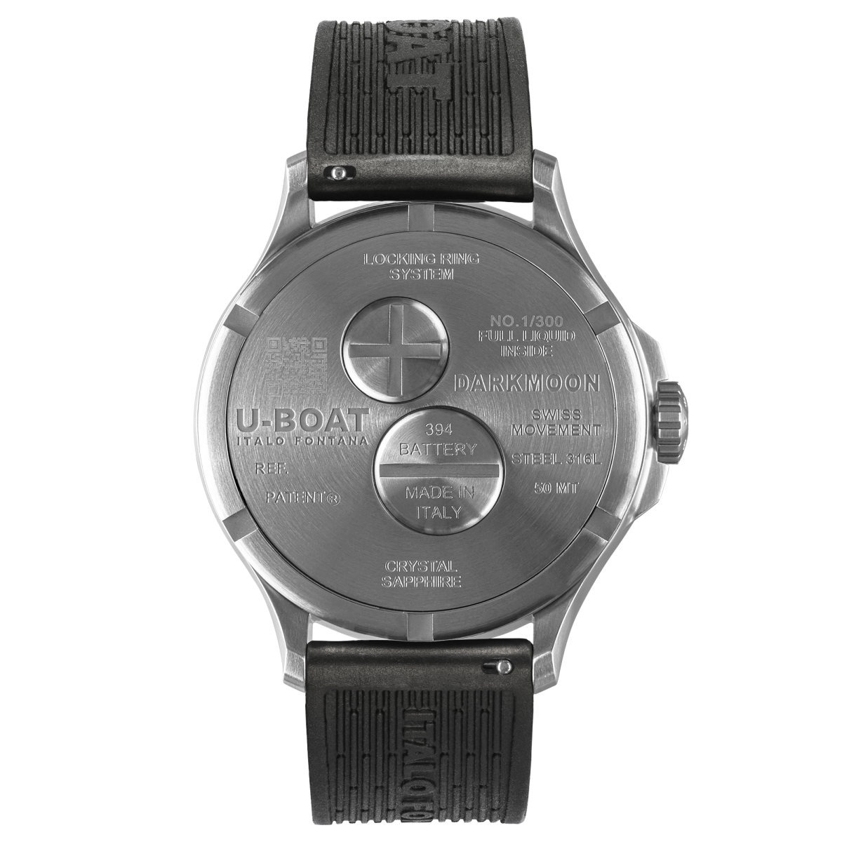 U-Boat Darkmoon 25° Blue Soleil SS horloge 2029