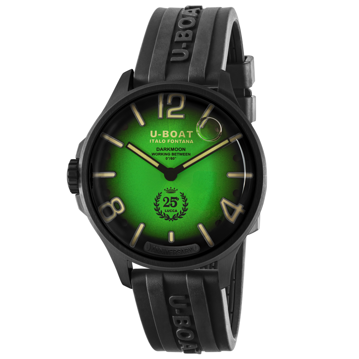 U-Boat Darkmoon 25° Green Soleil PVD watch 2030