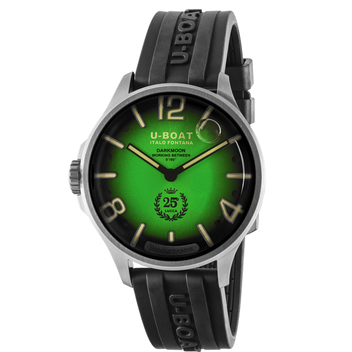 U-Boat Darkmoon 25° Green Soleil SS horloge 2031