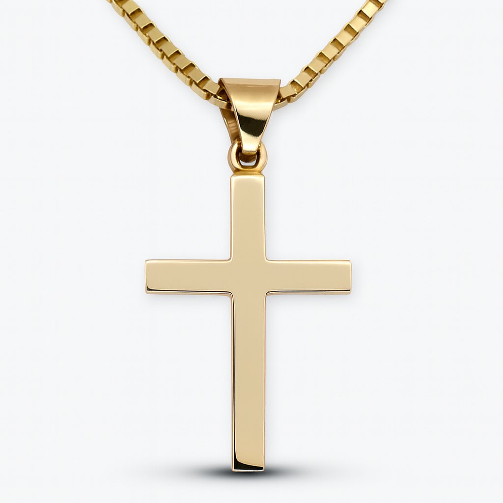 Massief Kruis Smal Geelgoud