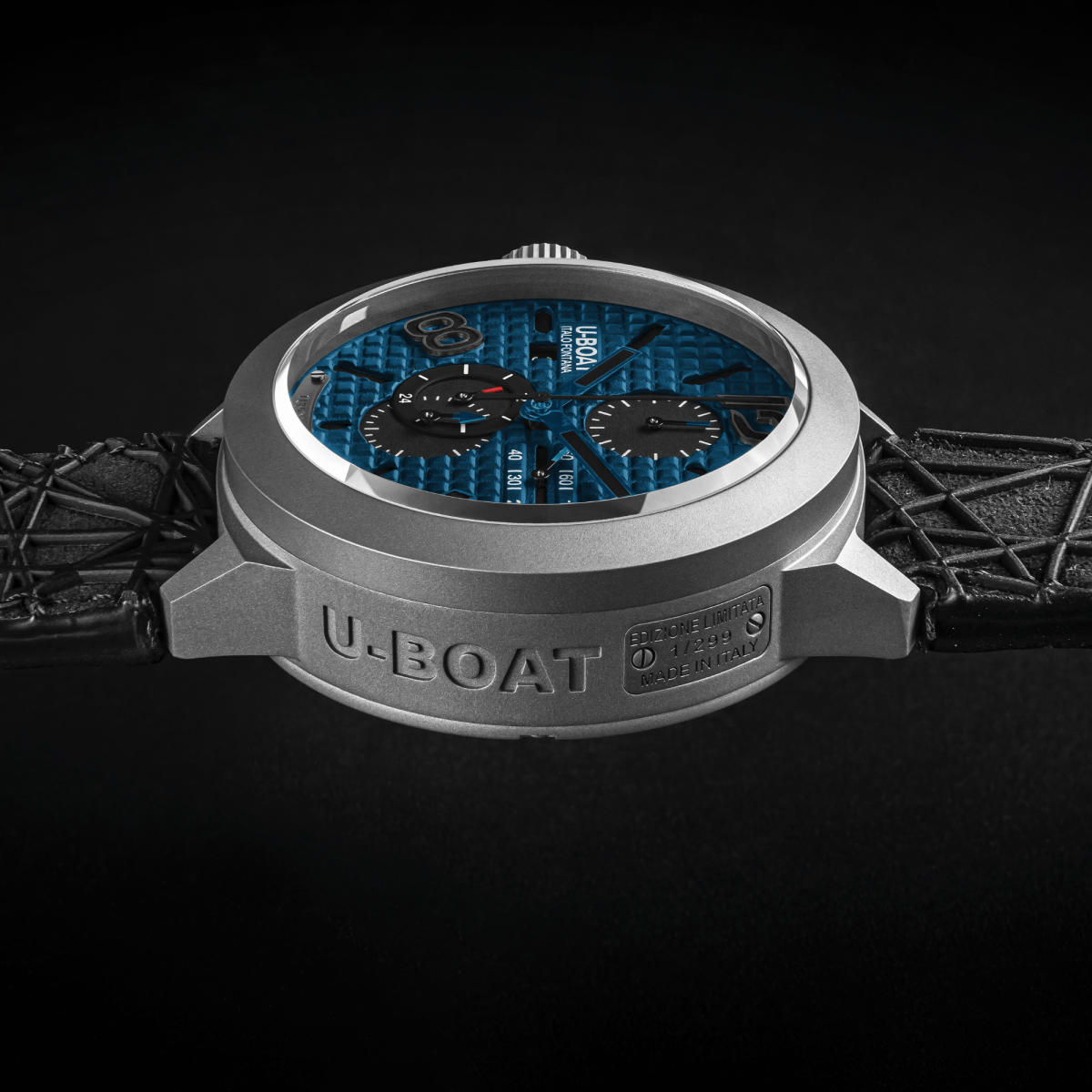 U-Boat Classico 45 Titanium Tungsten Blue 3003