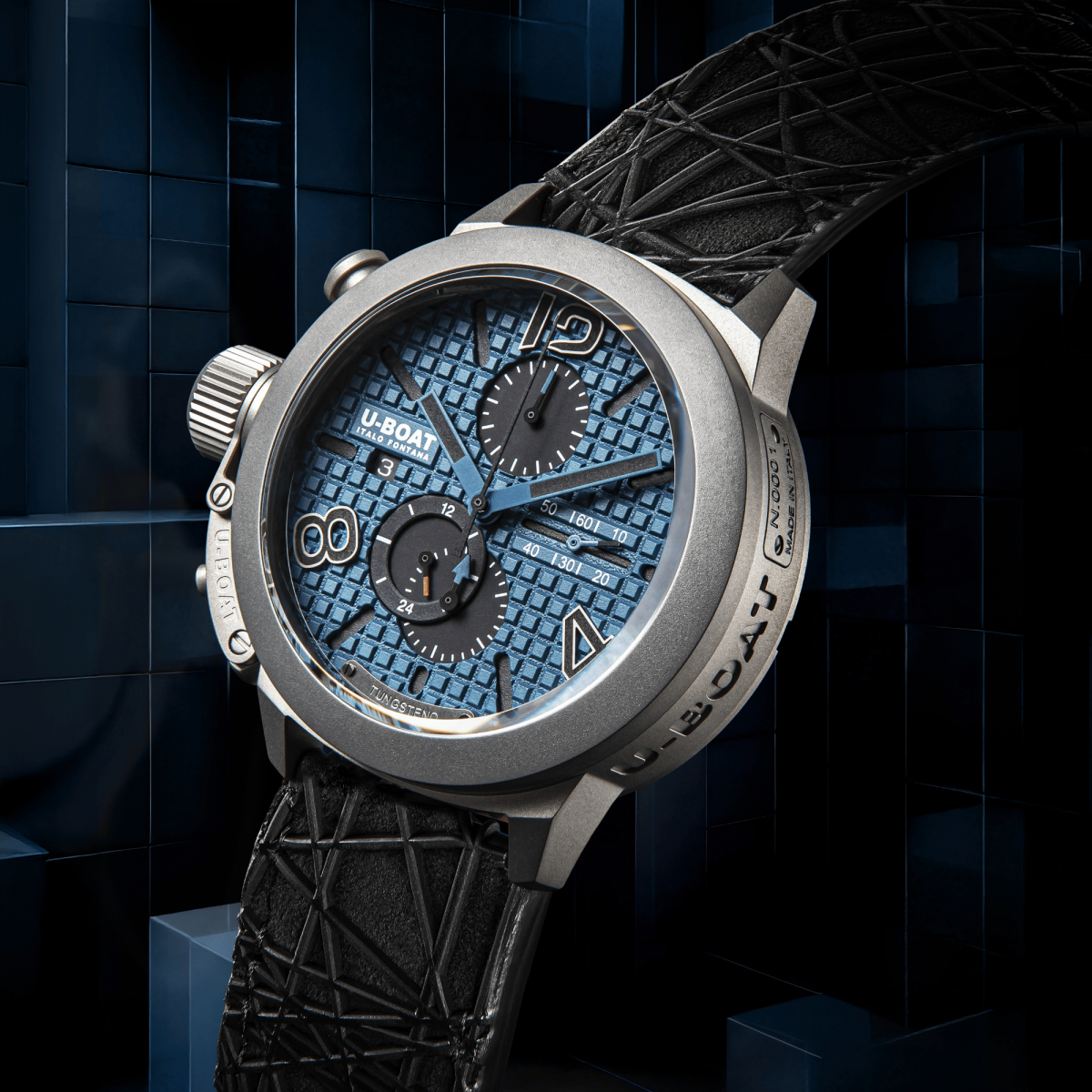 U-Boat Classico 45 Titanium Tungsten Blue 3003