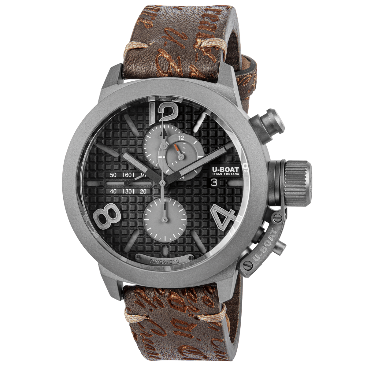 U-Boat Classico 45 Titanium Tungsten Black Right Hook 3005