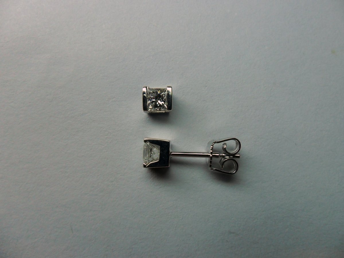 Witgouden Princess Balk Oorstekers