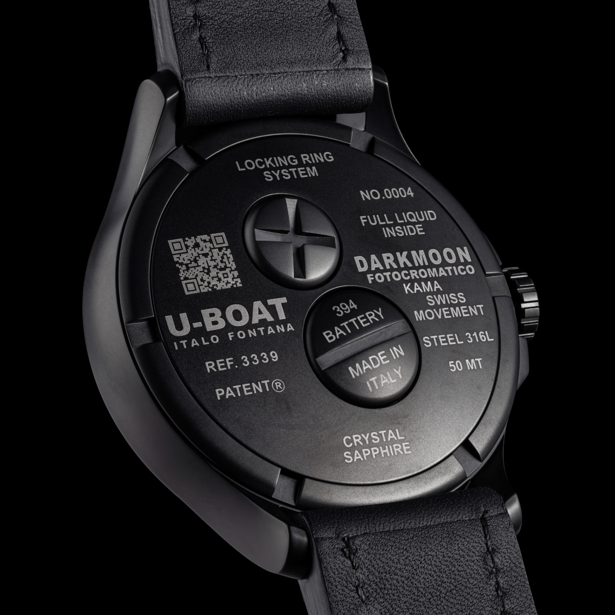 U-Boat Darkmoon Kama PVD Grey horloge 3339