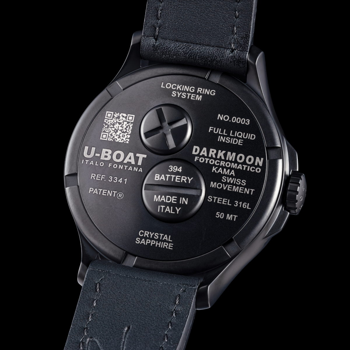 U-Boat Darkmoon Kama PVD Blue horloge 3341