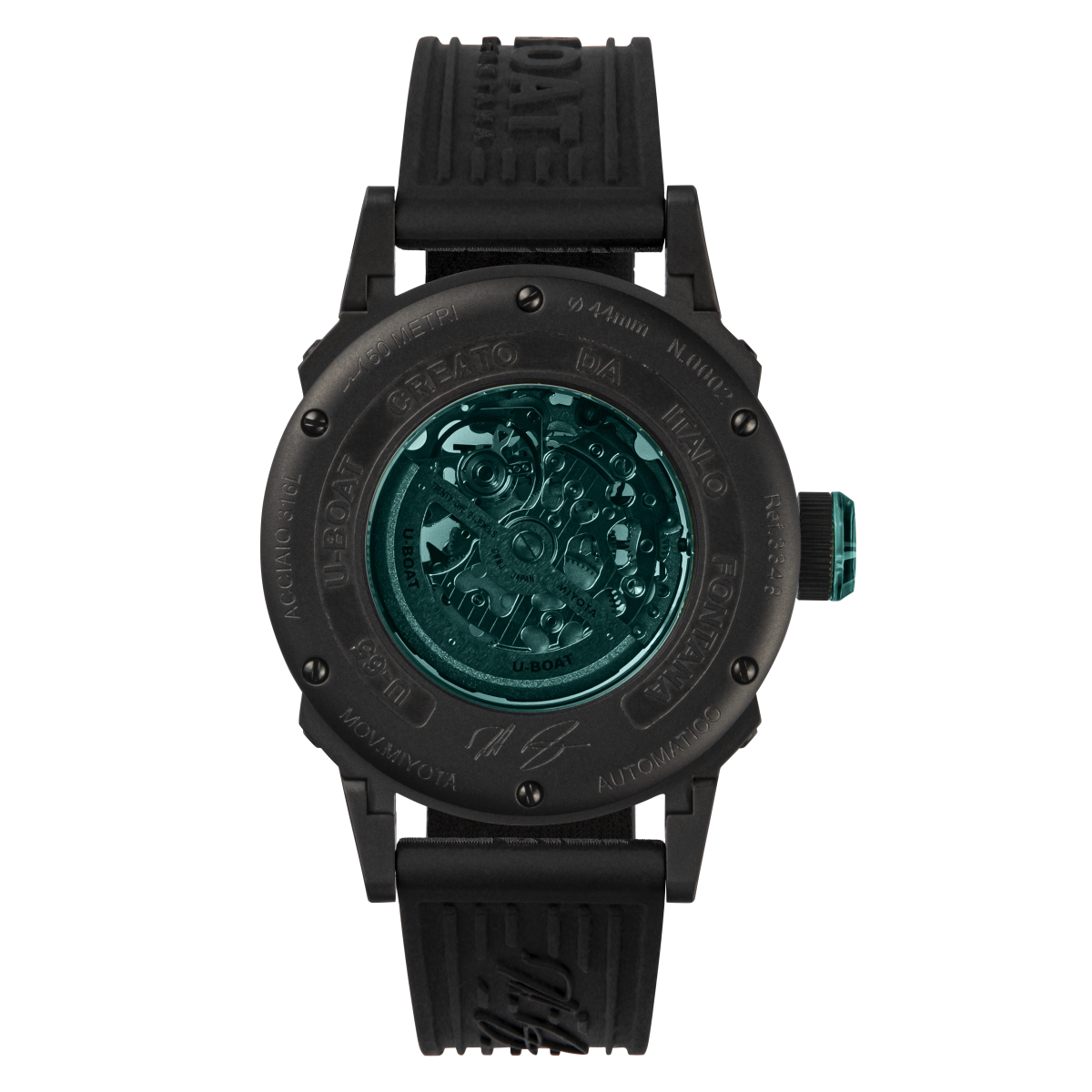 U-Boat U-65 automatic horloge 44mm PVD Turquoise 3348