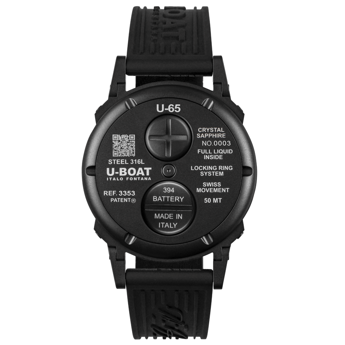 U-Boat U-65 horloge 44MM PVD Turquoise 3353