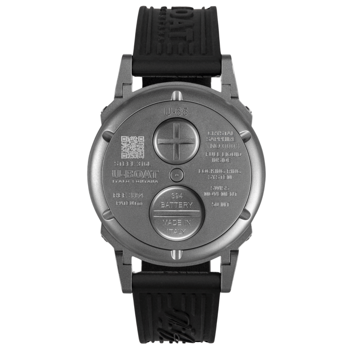 U-Boat U-65 horloge 44mm SS white 3354