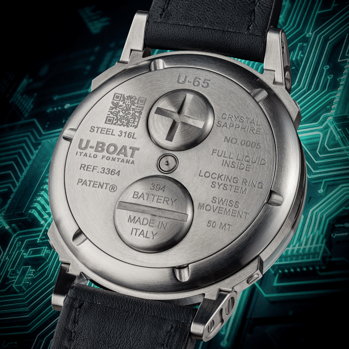 U-Boat U-65 Tek SS horloge 3364