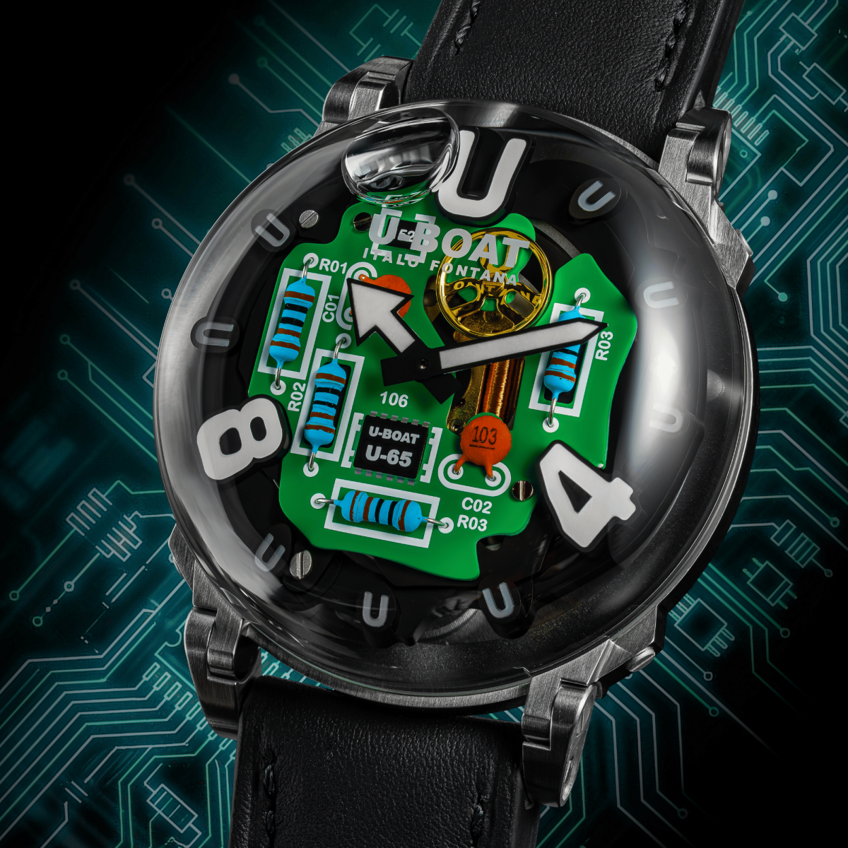U-Boat U-65 Tek SS horloge 3364
