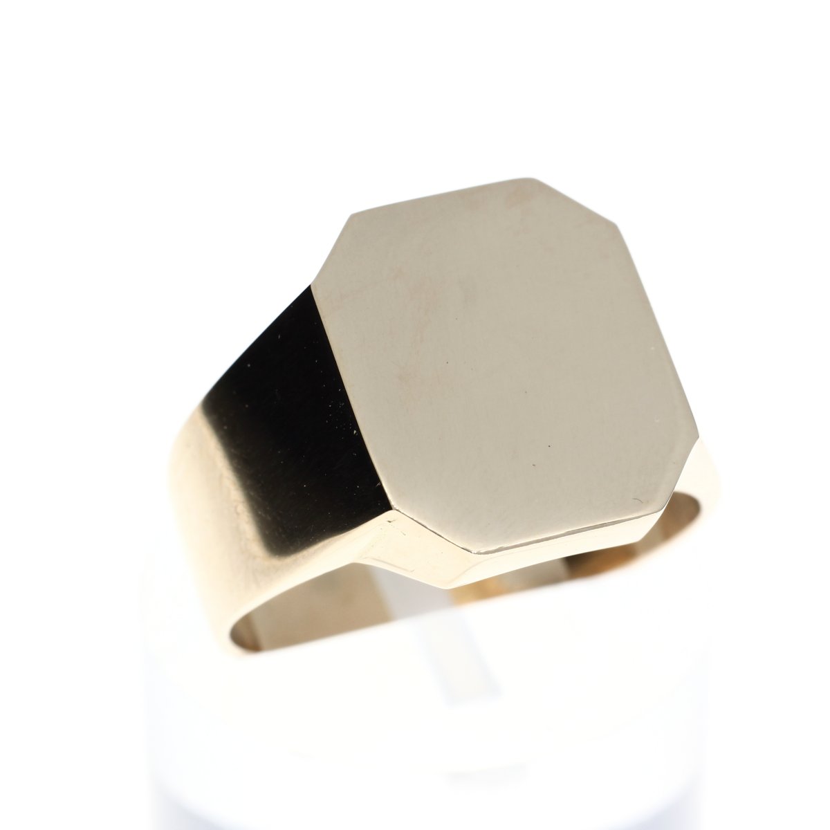 Geelgouden Zegel Ring Groot