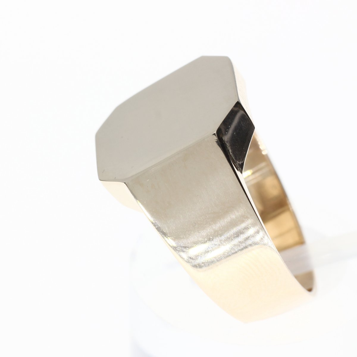 Geelgouden Zegel Ring Groot