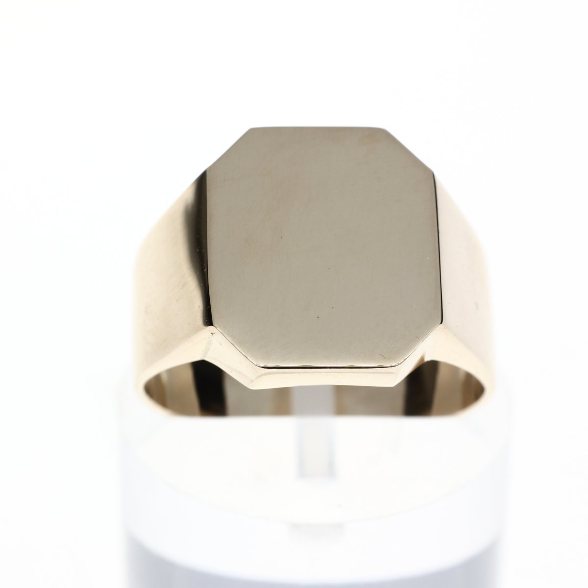 Geelgouden Zegel Ring Groot