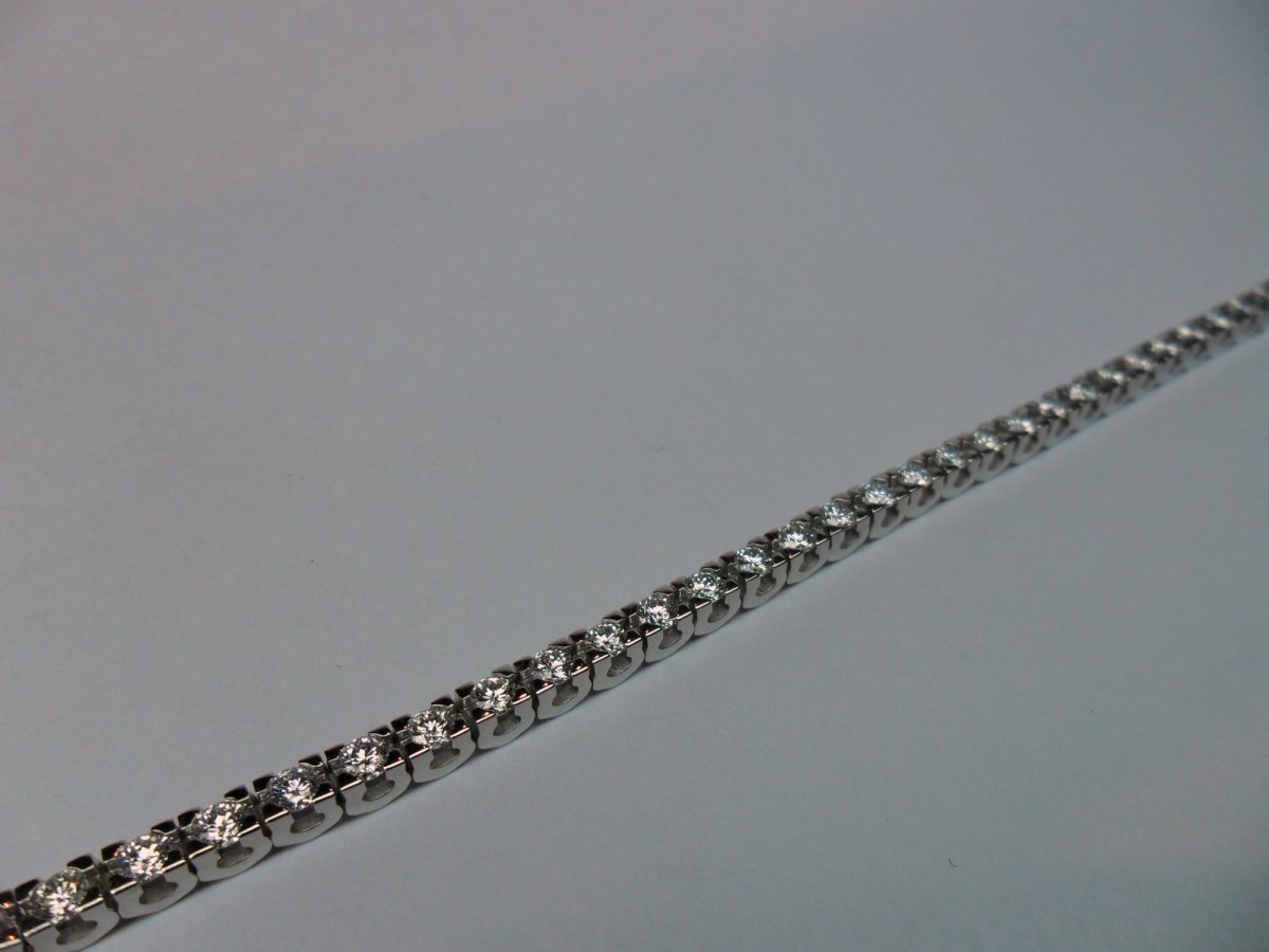 Witgouden Tennis Armband