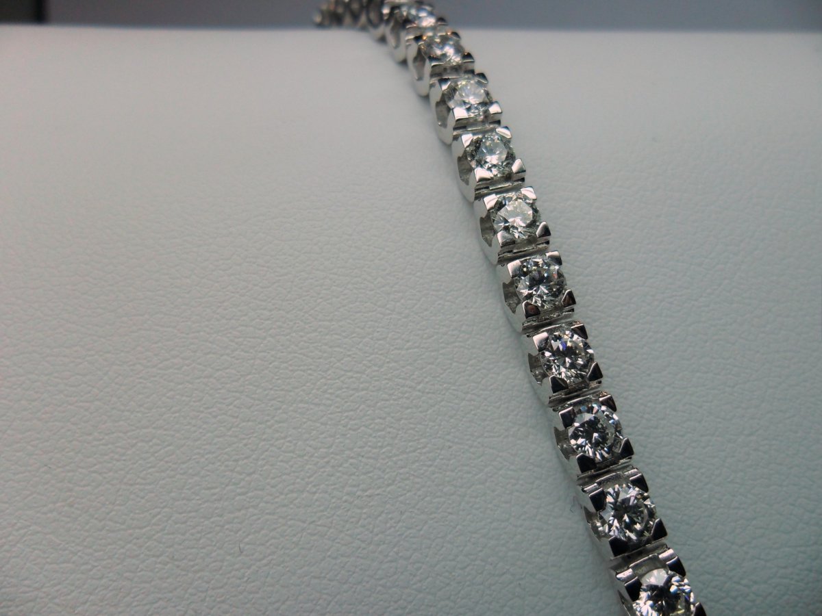 Witgouden Tennis Armband Extra Zwaar