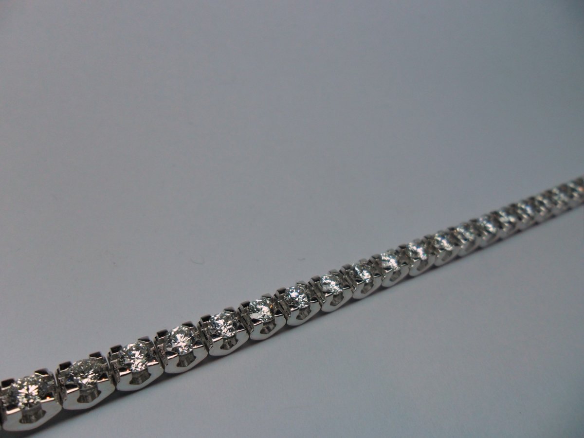 Witgouden Tennis Armband Extra Zwaar