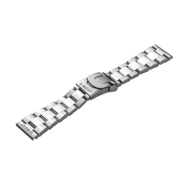 U-Boat Horlogeband Roestvrij Staal 22MM met Vouwsluiting 8349