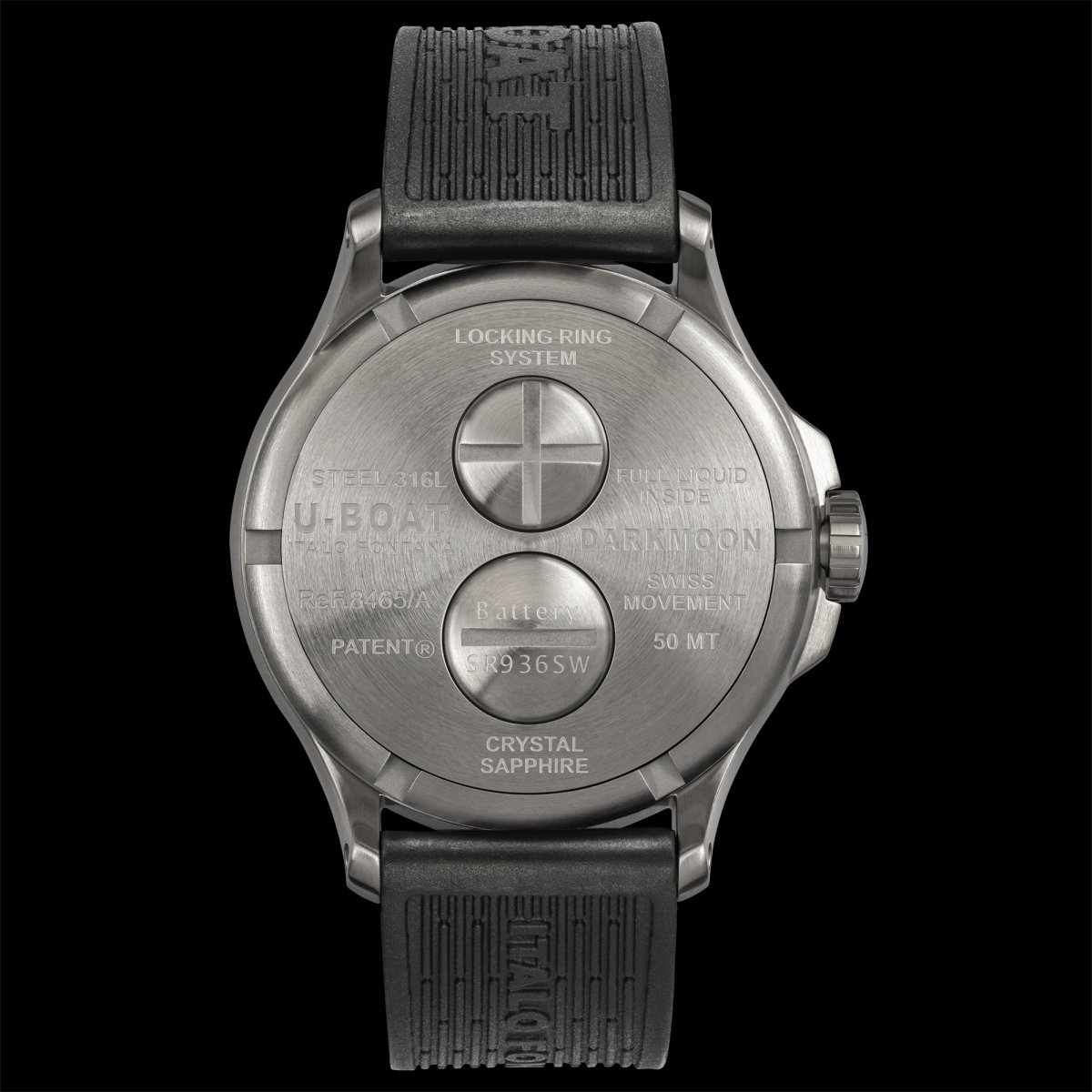 U-Boat Darkmoon SS Watch 8465/B