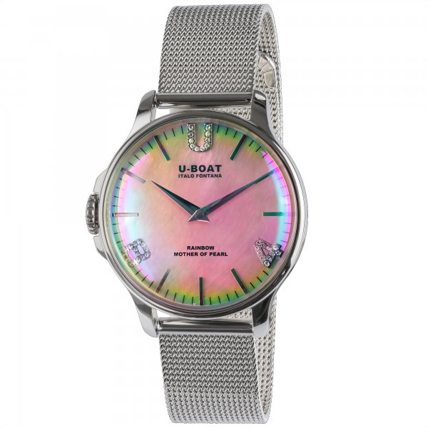 U-Boat Rainbow Pink SS Horloge 8472-MT