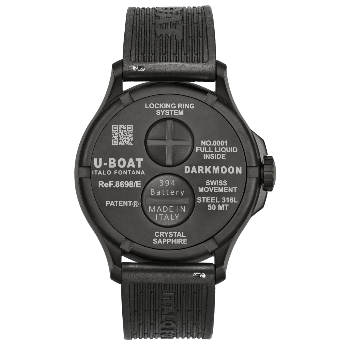 U-Boat Darkmoon Green IPB Soleil Horloge 8698