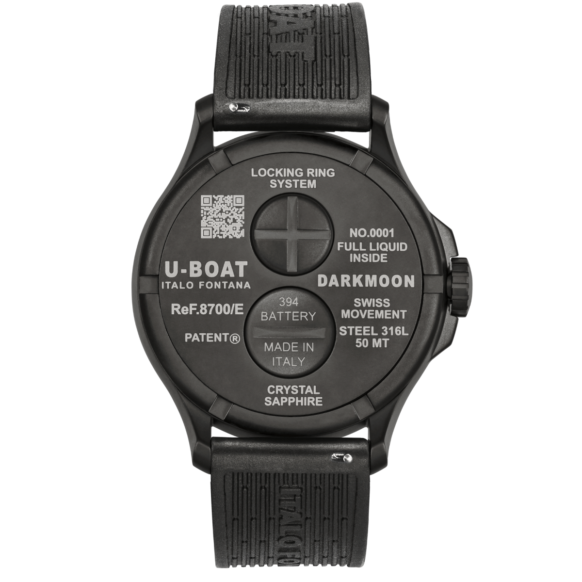 U-Boat Darkmoon Blue IPB Soleil Horloge 8700