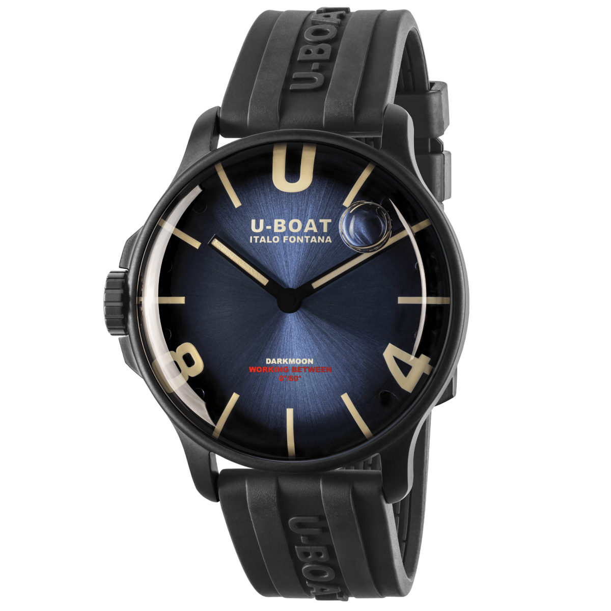 U-Boat Darkmoon Blue IPB Soleil Horloge 8700