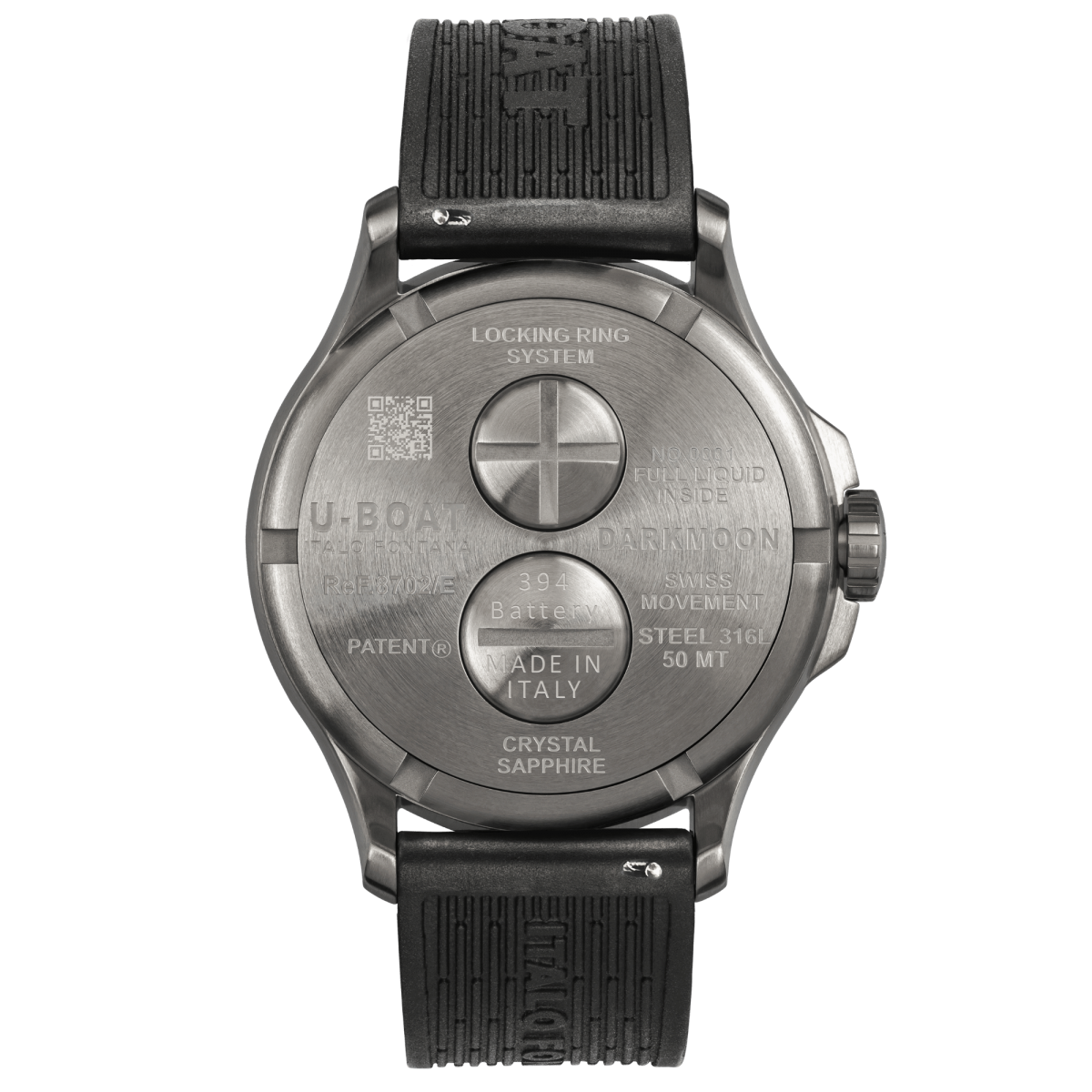 U-Boat Darkmoon Green SS Soleil Horloge 8702