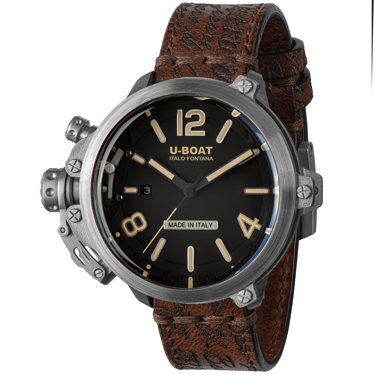 U-Boat Capsule horloge 45mm SS BK BE 8807