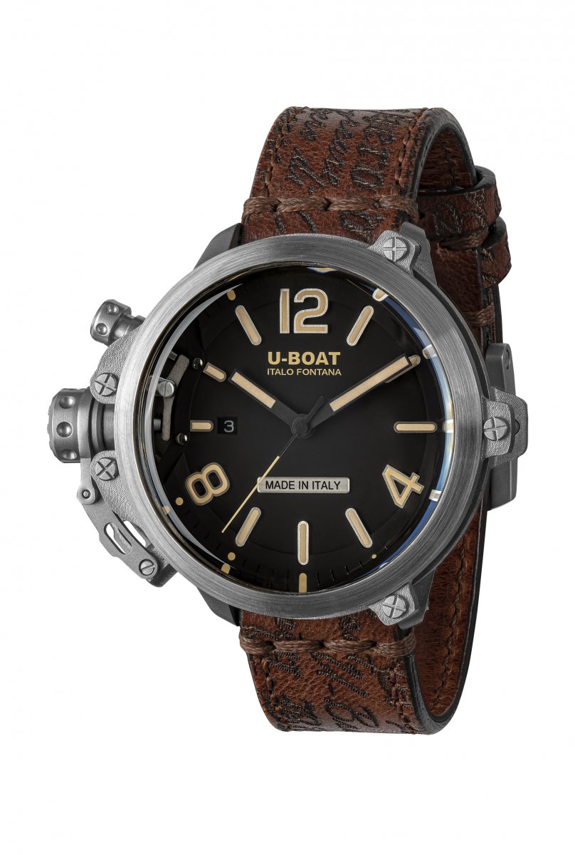 U-Boat Capsule horloge 45mm SS BK BE 8807