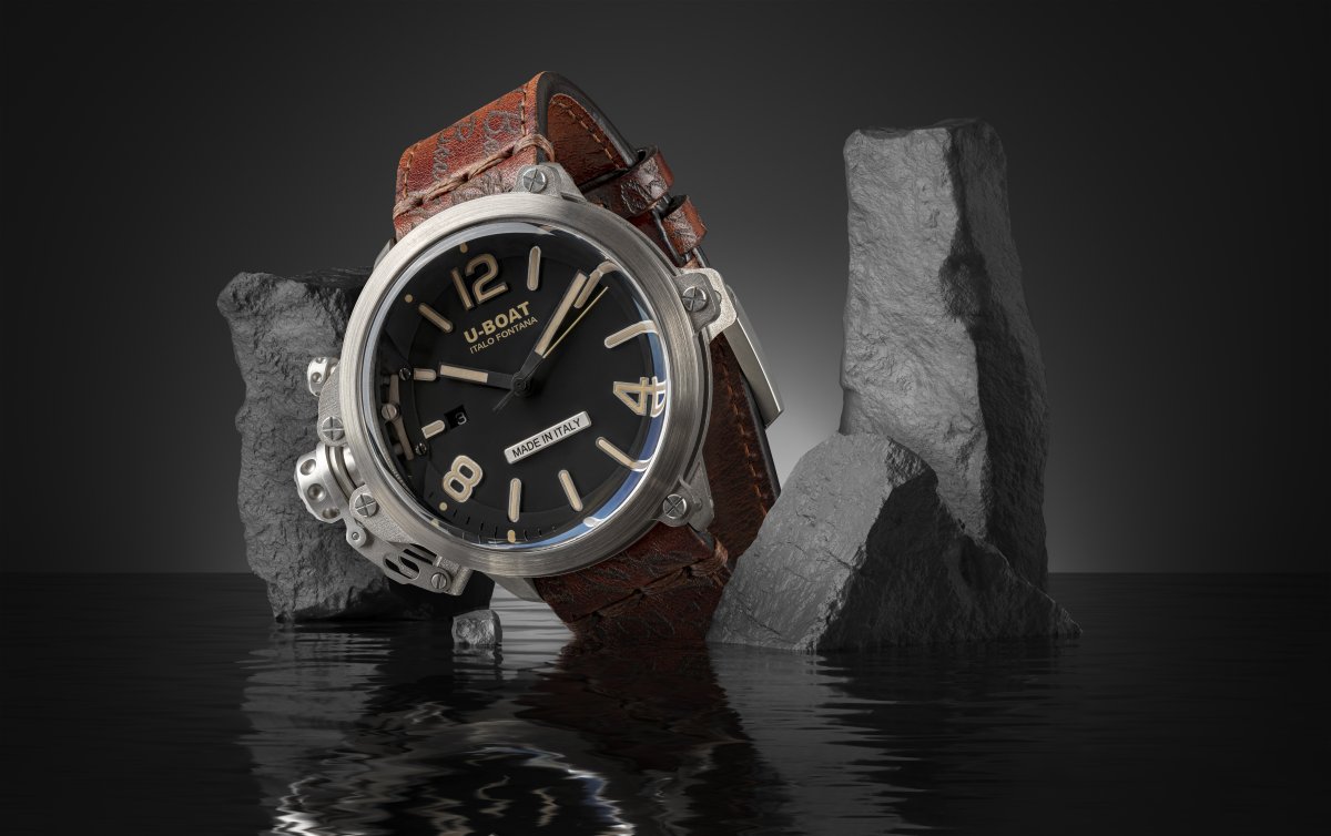 U-Boat Capsule horloge 45mm SS BK BE 8807