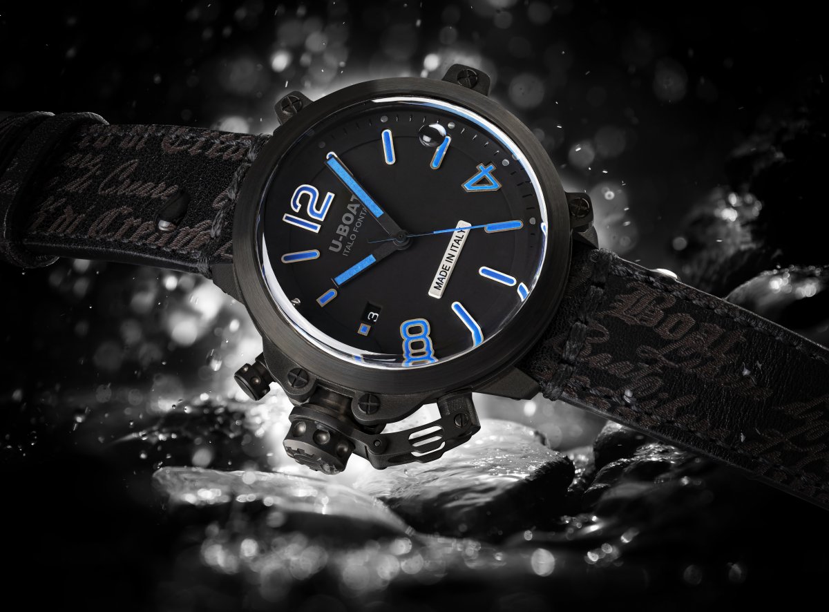 U-Boat Capsule horloge 45mm BK BL 8808