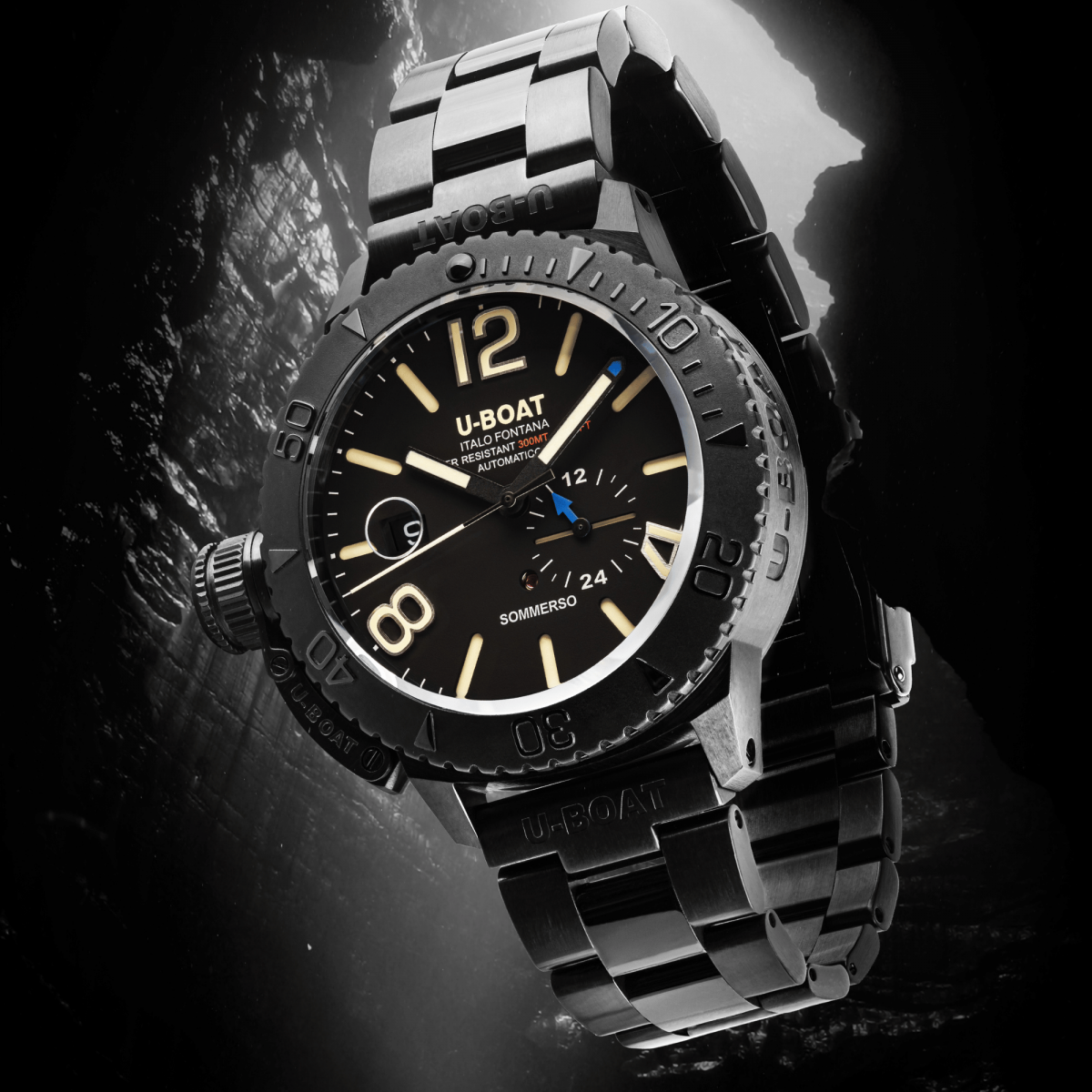 U-Boat Sommerso DLC Bracelet horloge 9015/MT