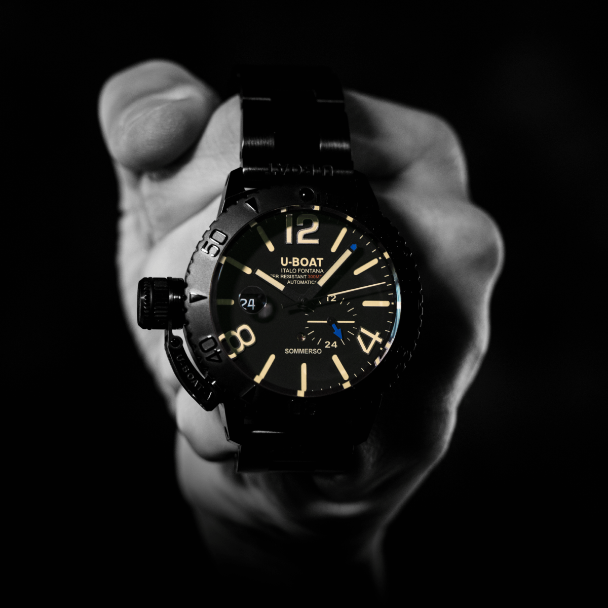 U-Boat Sommerso DLC Bracelet horloge 9015/MT
