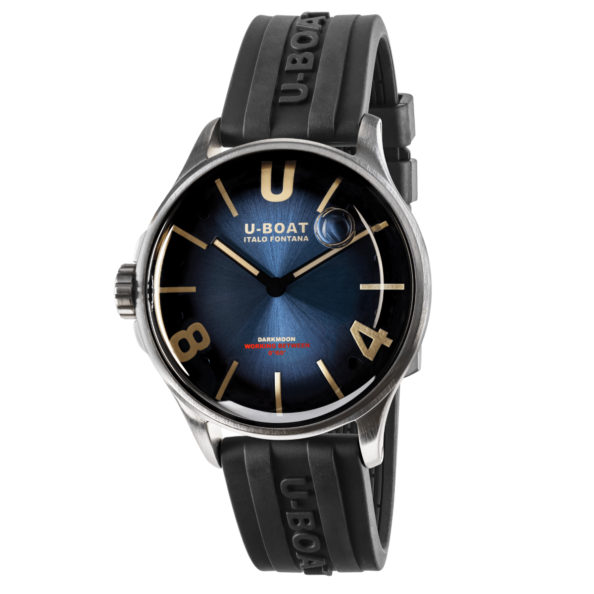 U-Boat Darkmoon 40 MM Blue SS Soleil Horloge 9021