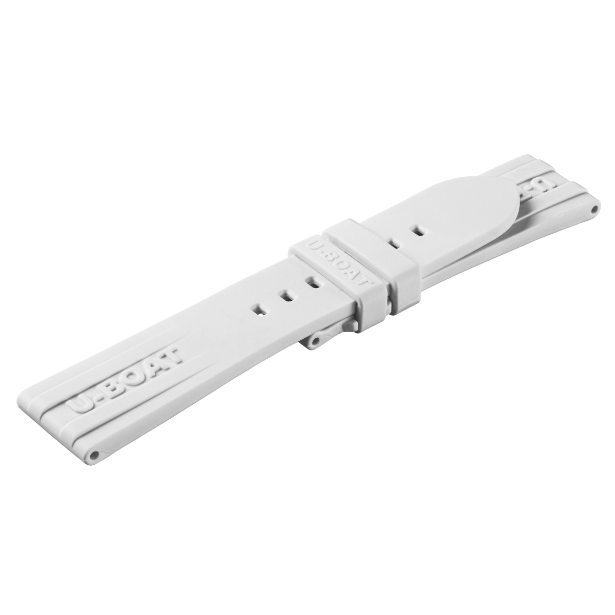 U-Boat horlogeband 22/20 Siliconen White 9529/Z