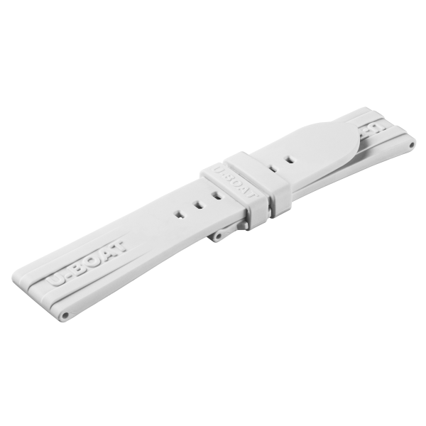 U-Boat horlogeband 22/20 Siliconen White 9529/Z