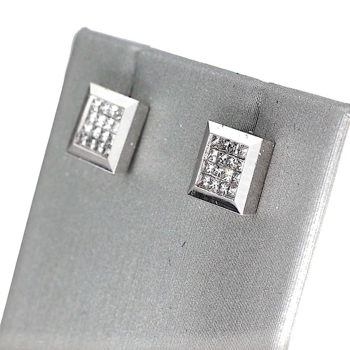 Witgouden Invisible Princess Oorstekers