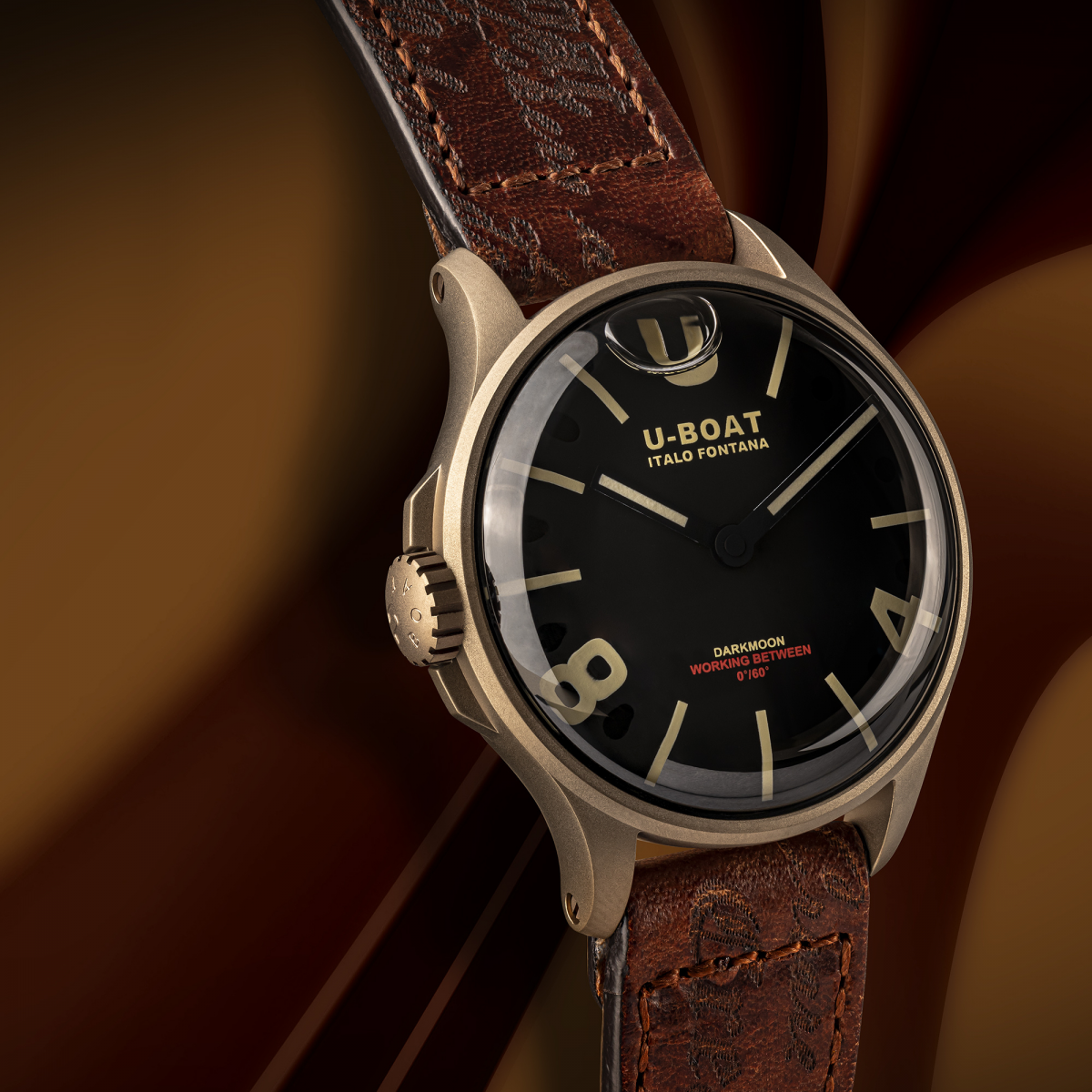 U-Boat Darkmoon 40 MM Black IP Bronze 9304
