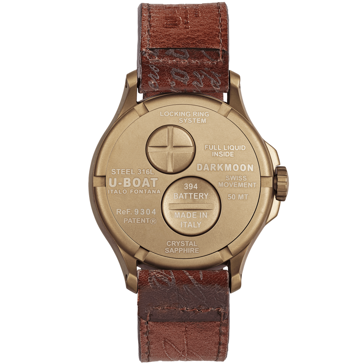 U-Boat Darkmoon 40 MM Black IP Bronze 9304