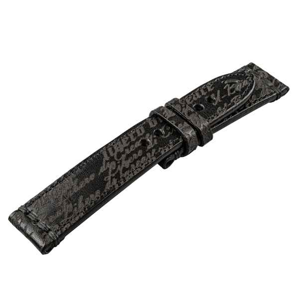 U-Boat horlogeband 23/22 mm Libero de Creare Nero 9385/Z