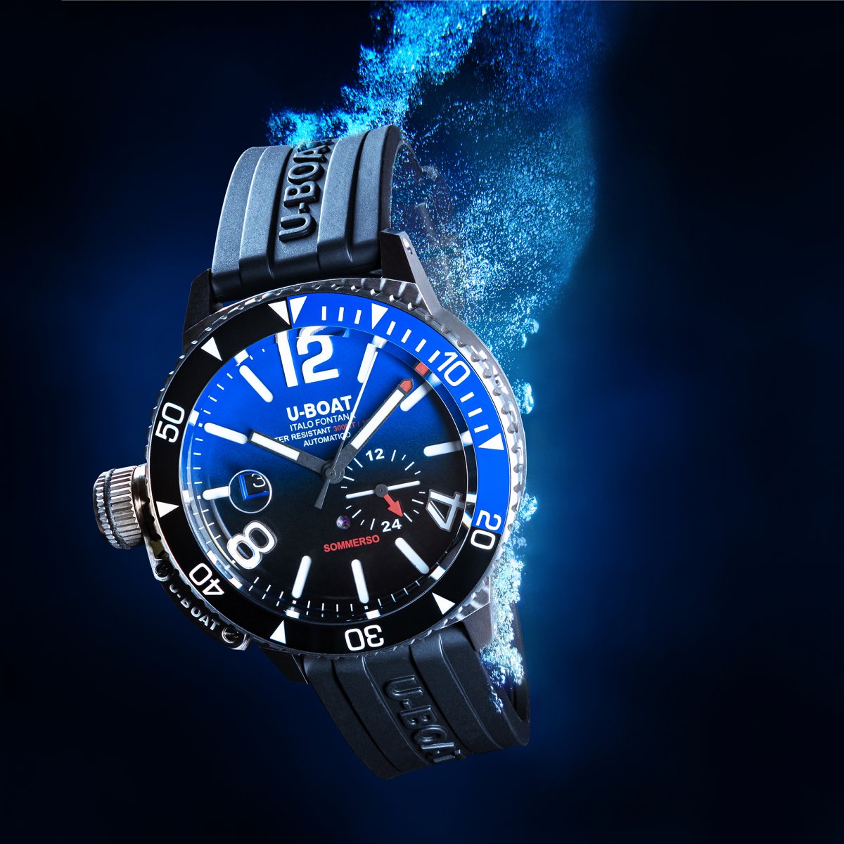U-Boat Sommerso Ceremic Blue Horloge 9519