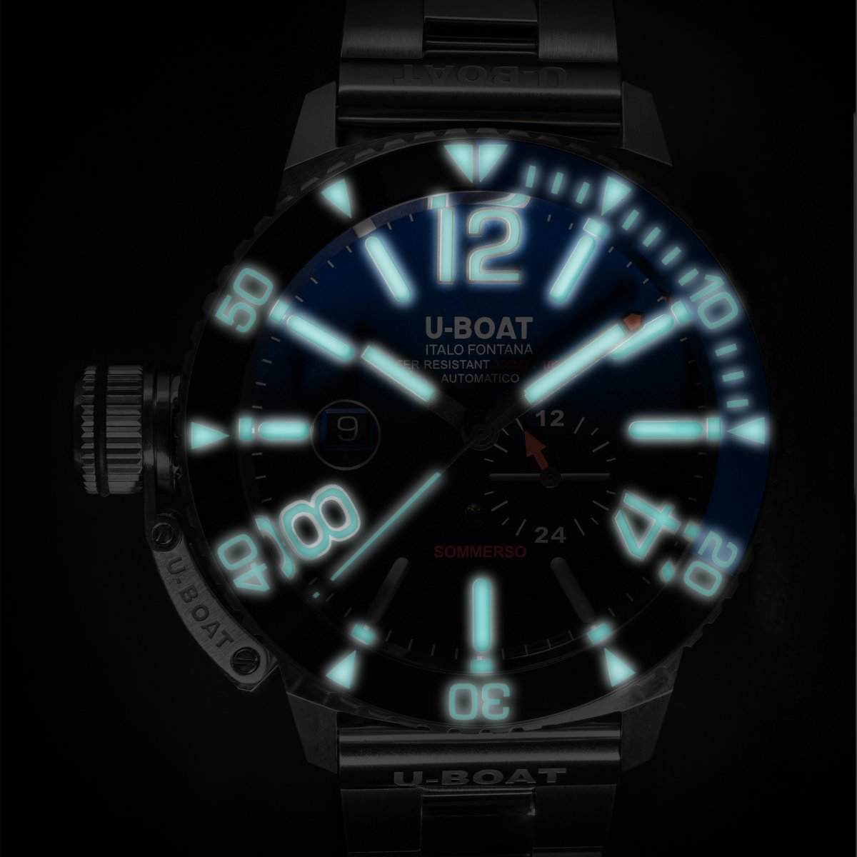 U-Boat Sommerso Ceremic Blue/MT Horloge 9519/MT