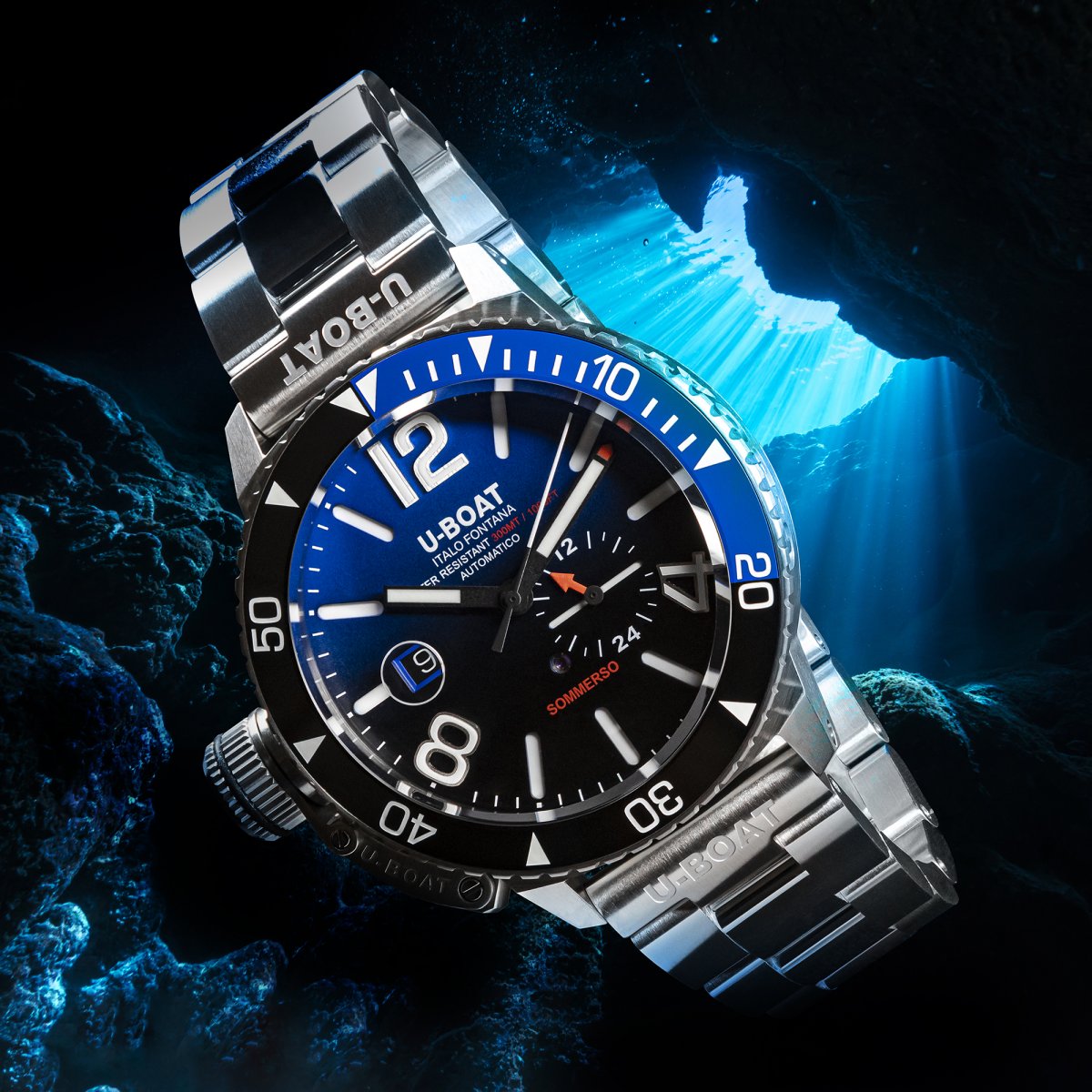 U-Boat Sommerso Ceremic Blue/MT Horloge 9519/MT
