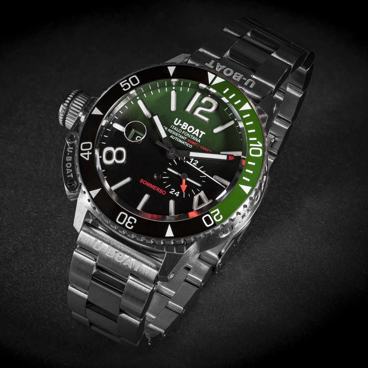 U-Boat Sommerso Ceremic Green/MT horloge 9520/MT