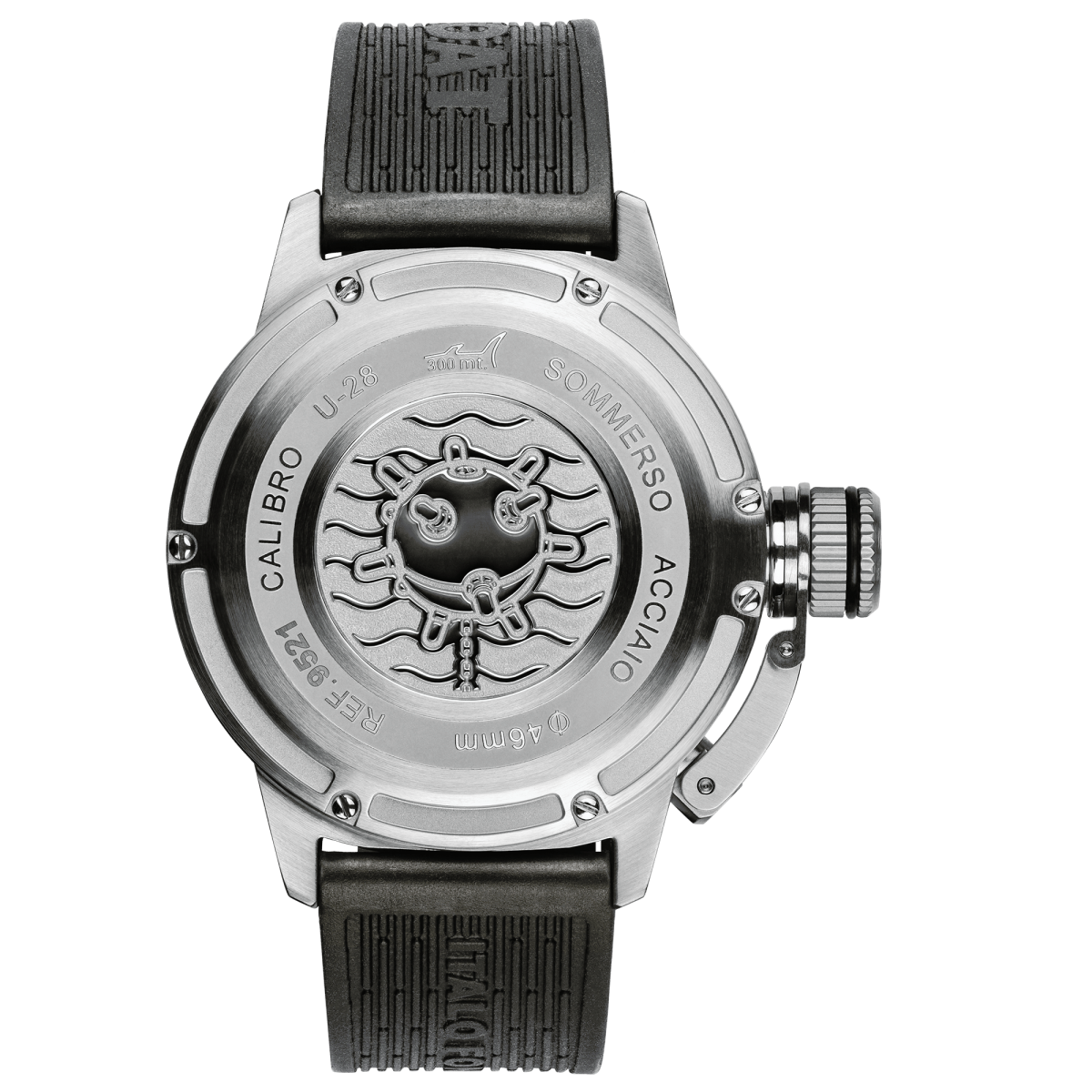 U-Boat Sommerso Ceremic Bordeaux horloge 9521