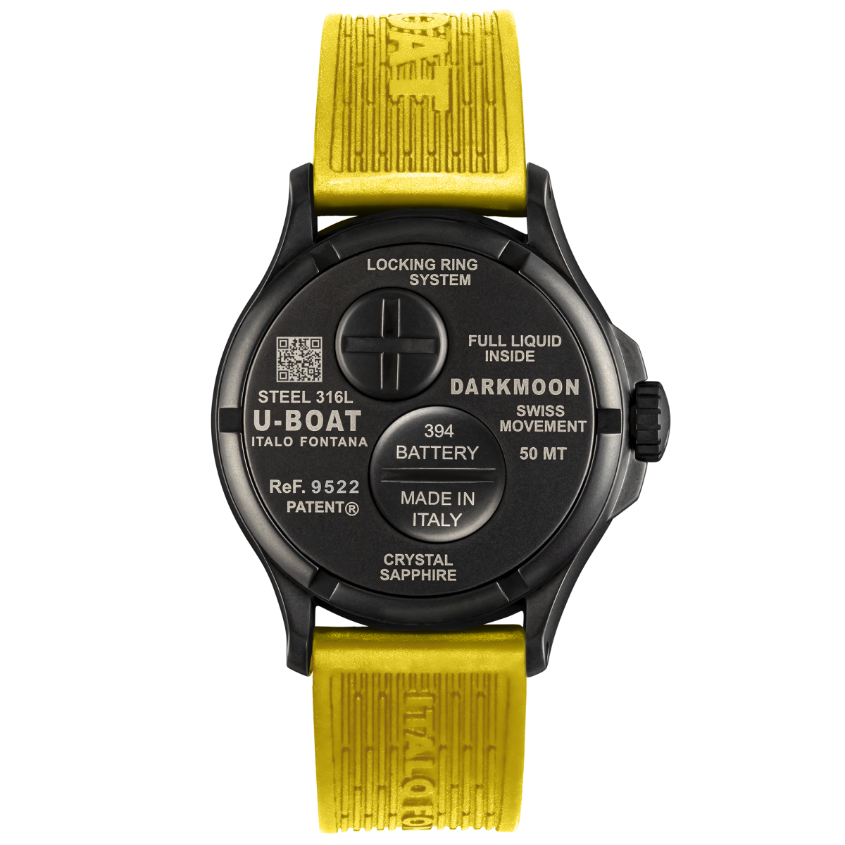 U-Boat Darkmoon 44MM BK Yellow PVD horloge 9522